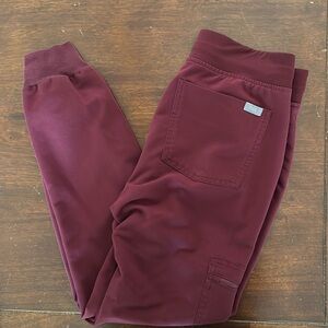 Burgundy XXSP Figs Zamora scrub pant